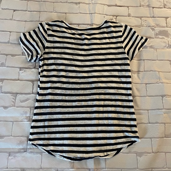 J Crew Blue and white tee shirt top size small - Picture 6 of 14